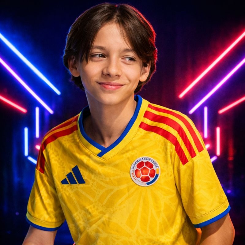 Vista 3 de TRV10T Camiseta selección Colombia niño - TALLA: EU 12